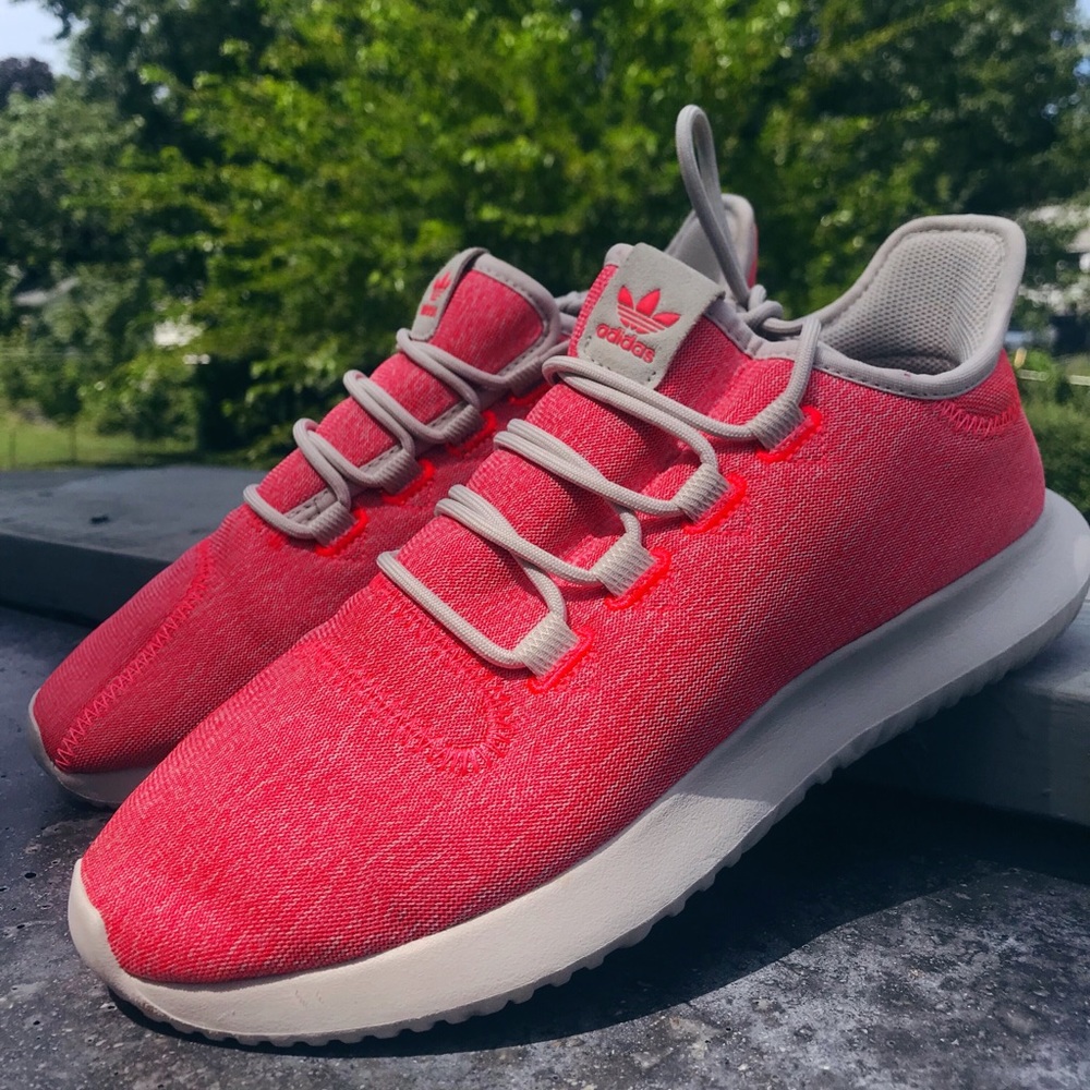 Neon Pink Adidas Sneakers